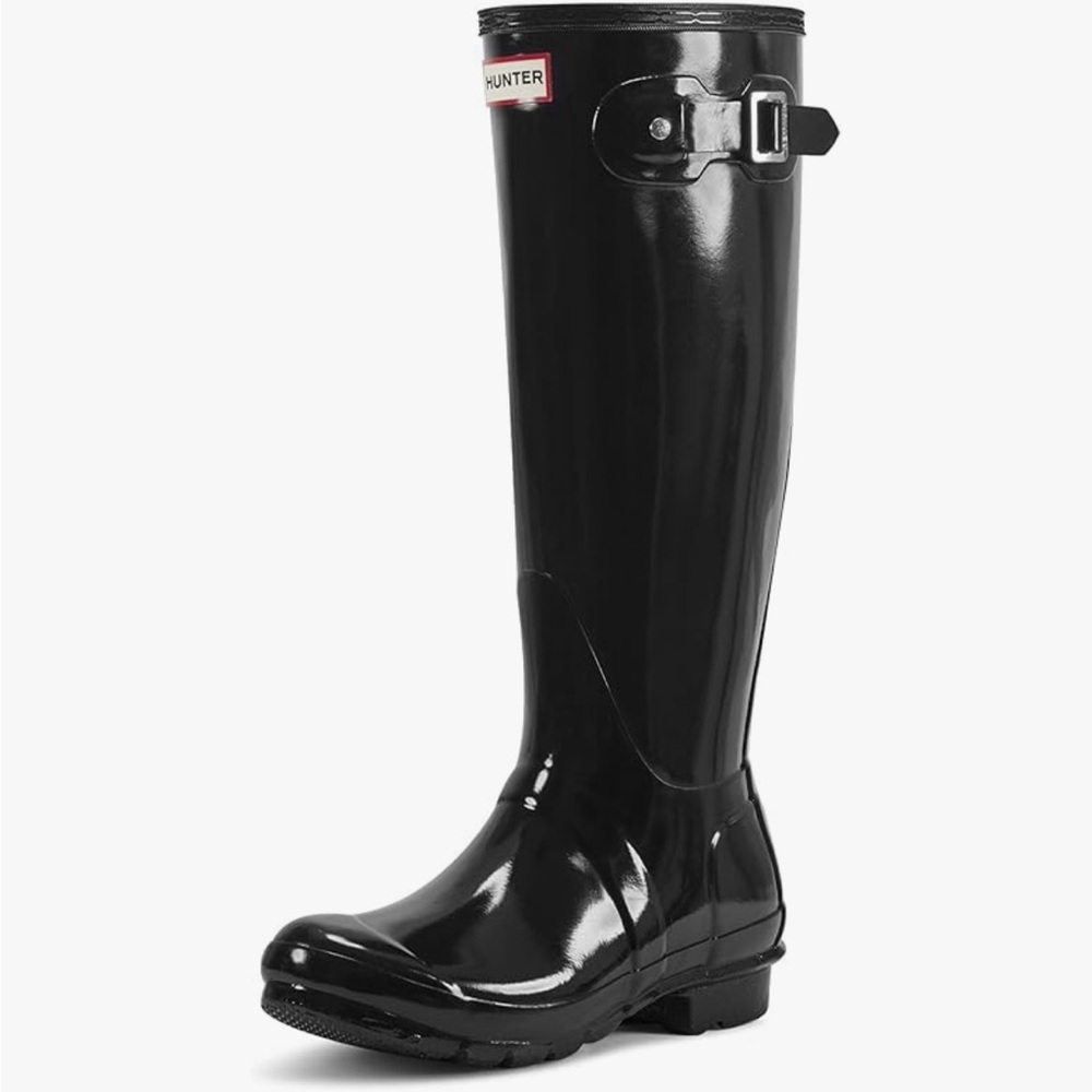 HUNTER RAIN BOOTS BLACK SIZE 9